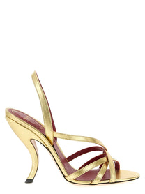 Valentino Valentino Garavani Fetishique Sandals Gold