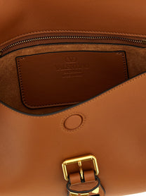Valentino Valentino Garavani Flaneuse Medium Shoulder Bag Brown