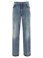 Valentino Valentino Garavani Floral Jeans Blue
