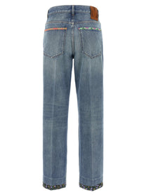 Valentino Valentino Garavani Floral Jeans Blue