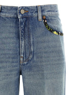 Valentino Valentino Garavani Floral Jeans Blue, view 3