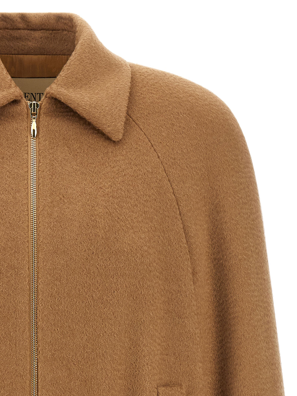 Valentino Valentino Garavani Fur Insert Caban Brown