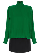 Valentino Valentino Garavani Georgette Dress Green, view 2