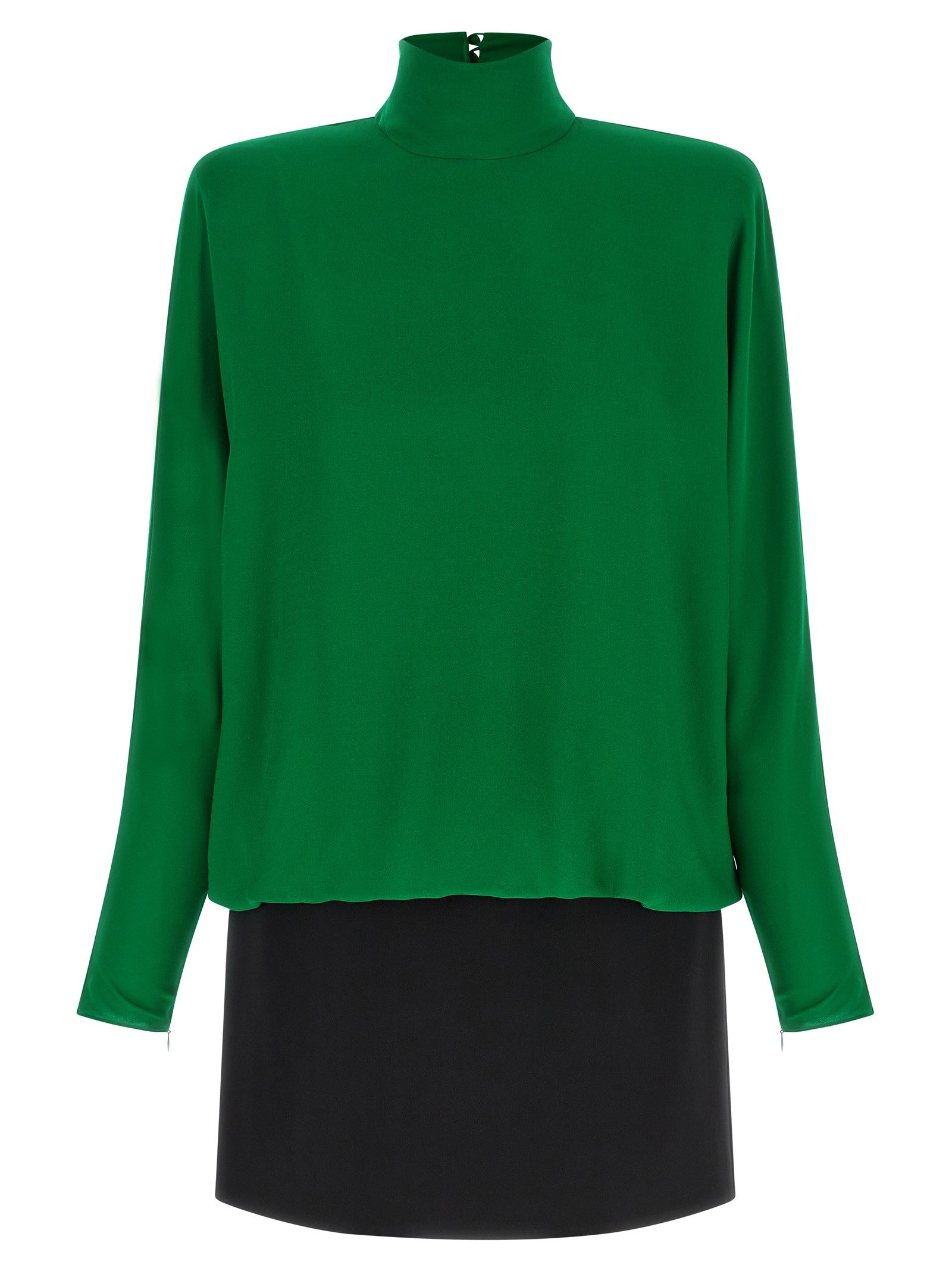 Valentino Valentino Garavani Georgette Dress Green