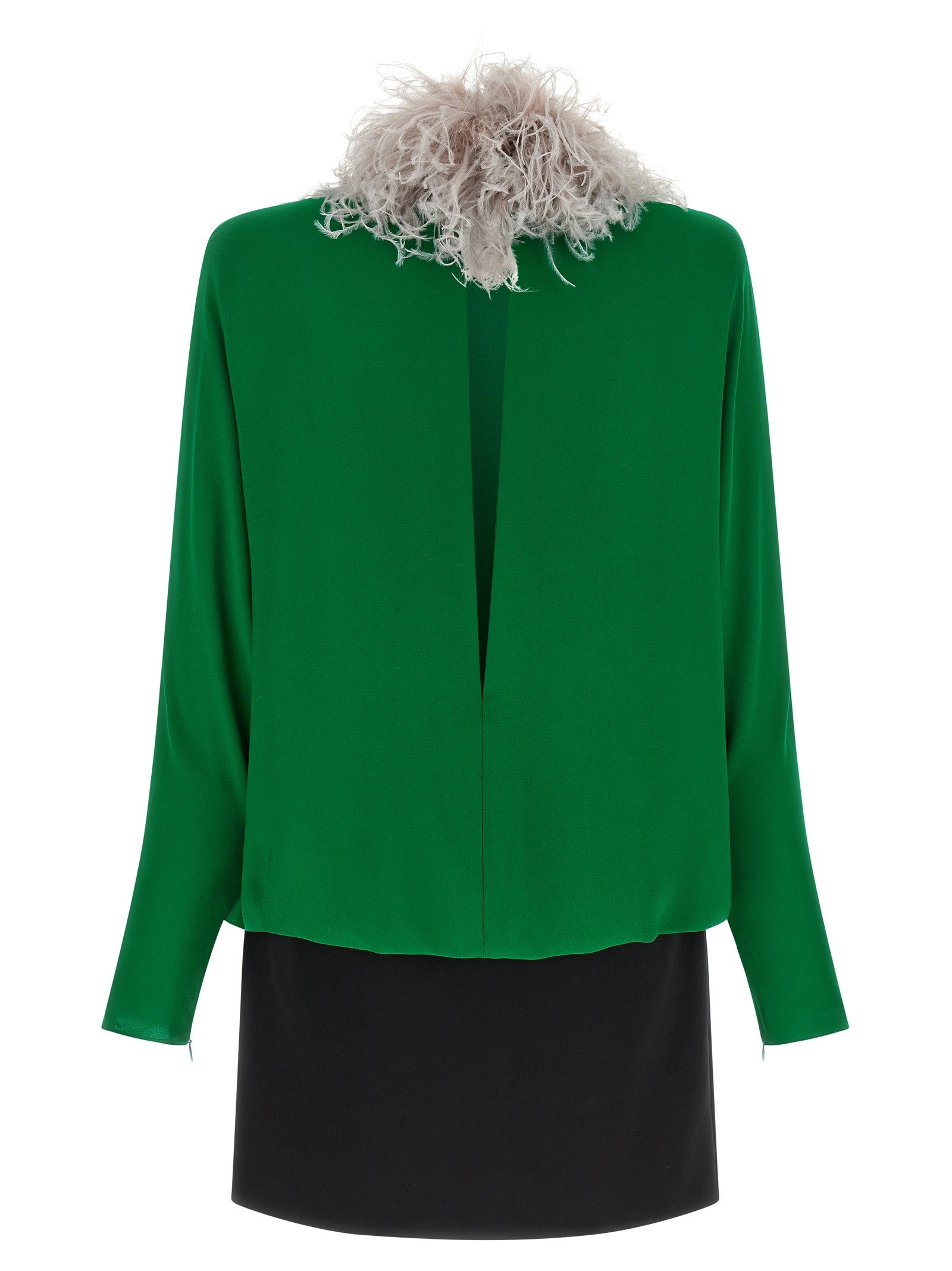 Valentino Valentino Garavani Georgette Dress Green