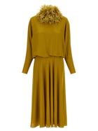 Valentino Valentino Garavani Georgette Dress Green