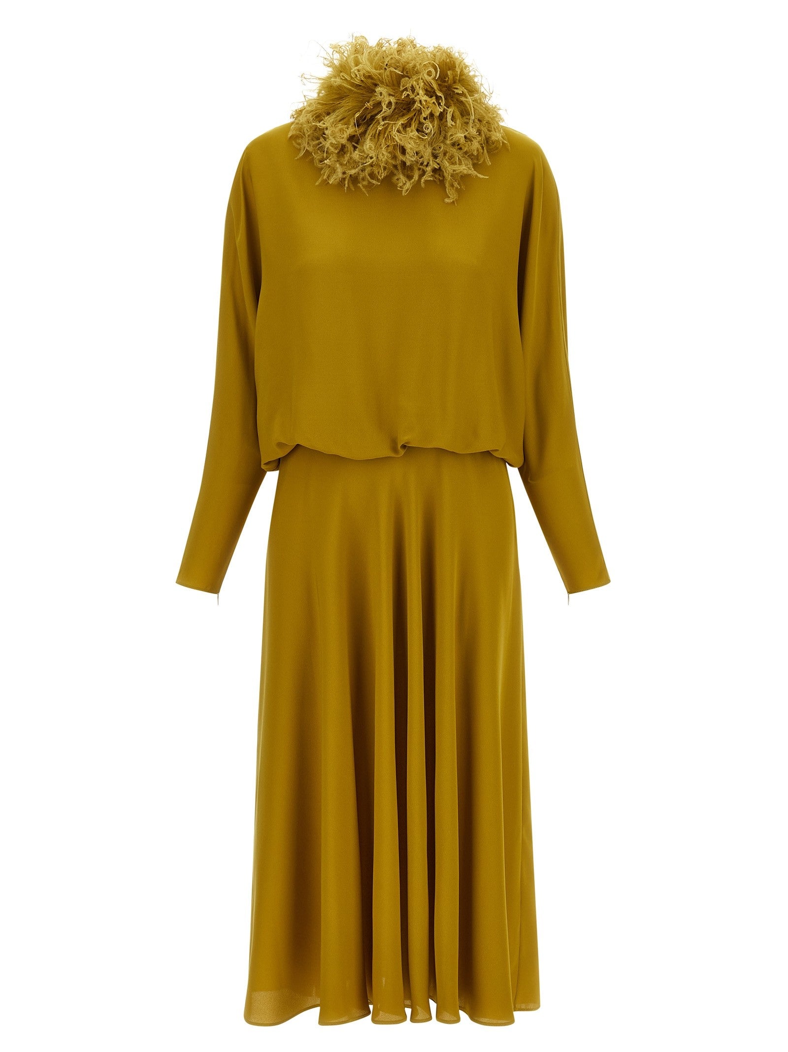 Valentino Valentino Garavani Georgette Dress Green