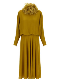 Valentino Valentino Garavani Georgette Dress Green