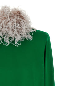 Valentino Valentino Garavani Georgette Dress Green