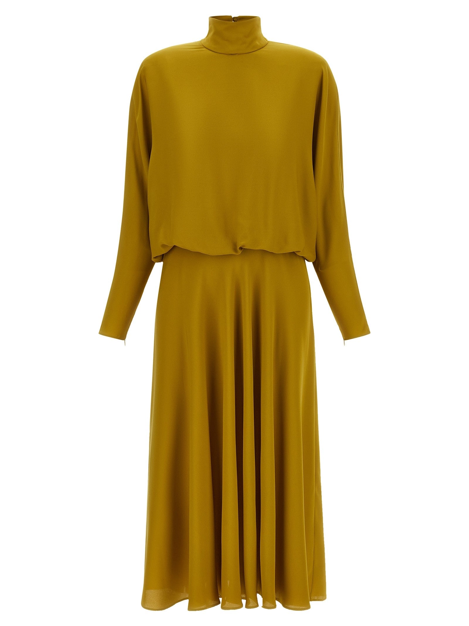 Valentino Valentino Garavani Georgette Dress Green