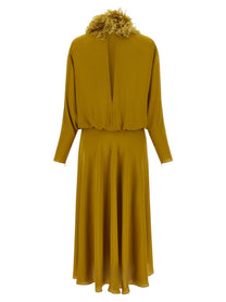 Valentino Valentino Garavani Georgette Dress Green