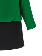 Valentino Valentino Garavani Georgette Dress Green, view 5