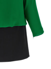 Valentino Valentino Garavani Georgette Dress Green