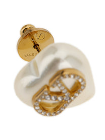 Valentino Valentino Garavani Heart Earrings Gold