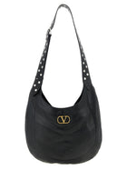 Valentino Valentino Garavani Hoboho Medium Shoulder Bag Black