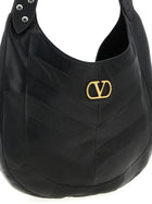 Valentino Valentino Garavani Hoboho Medium Shoulder Bag Black, view 3
