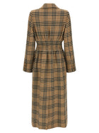 Valentino Valentino Garavani Houndstooth Wool Coat Brown, view 2
