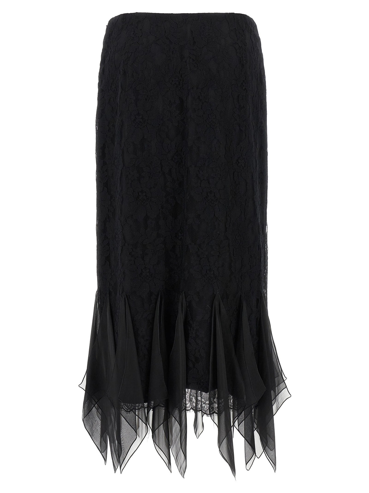 Valentino Valentino Garavani Lace Skirt Black, view 2