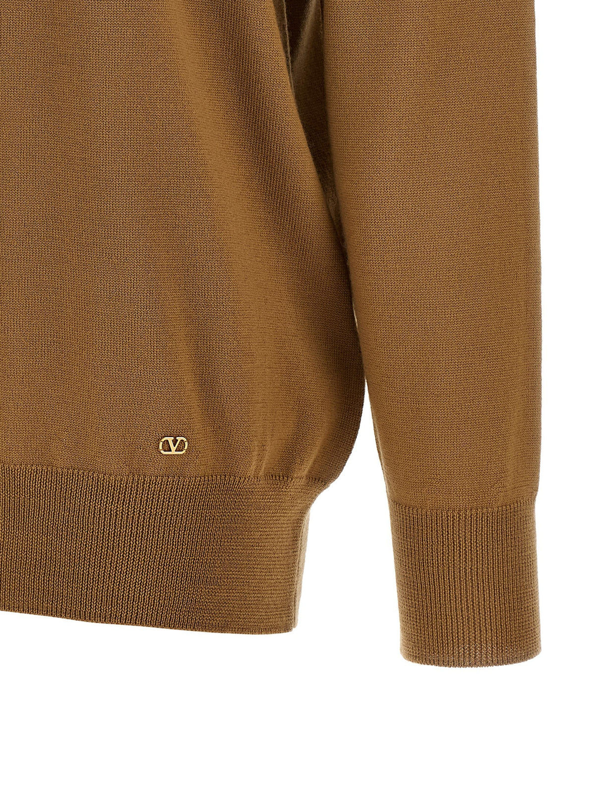 Valentino Valentino Garavani Lavallière Collar Sweater Brown