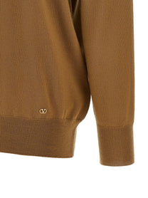 Valentino Valentino Garavani Lavallière Collar Sweater Brown