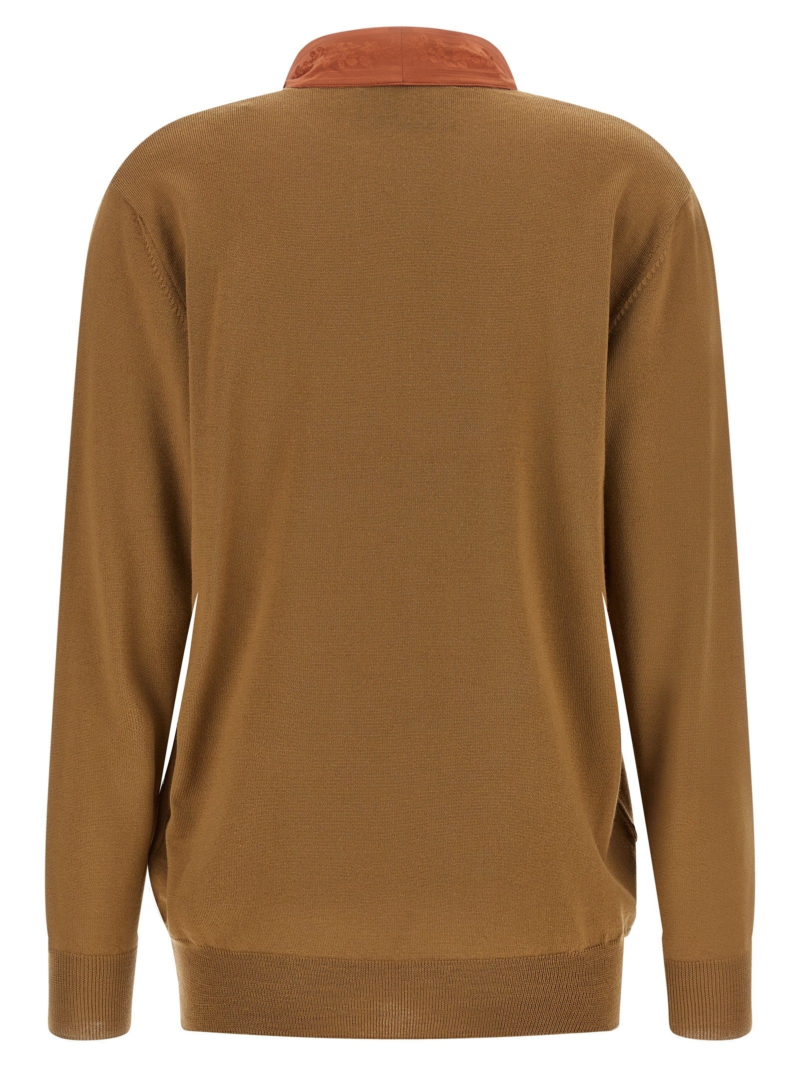 Valentino Valentino Garavani Lavallière Collar Sweater Brown