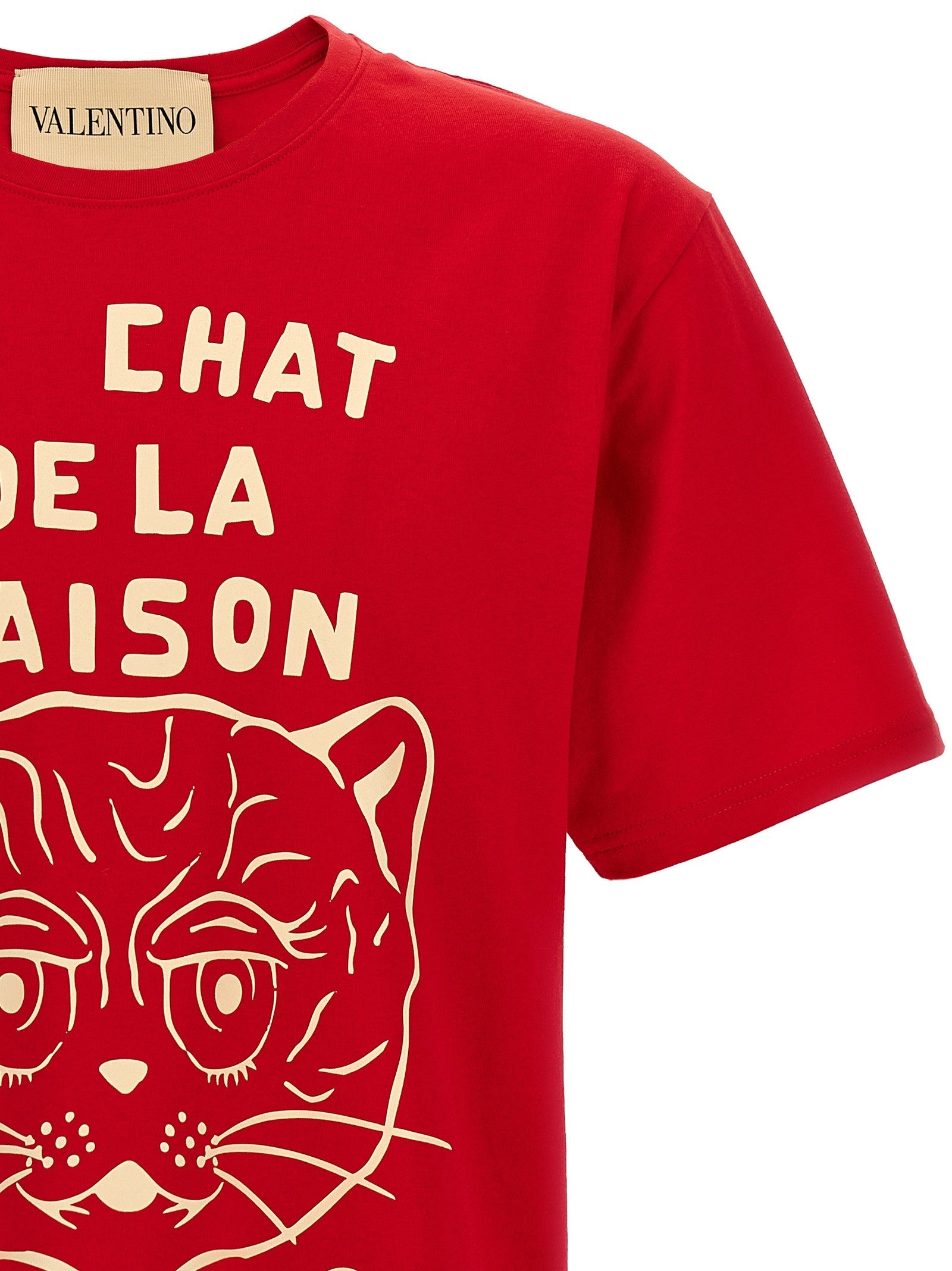 Valentino Valentino Garavani Le Chat De La Maison Shirt Red