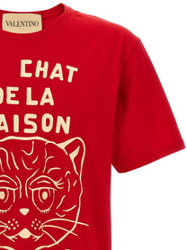 Valentino Valentino Garavani Le Chat De La Maison Shirt Red