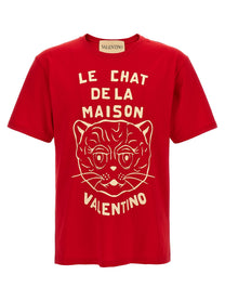 Valentino Valentino Garavani Le Chat De La Maison Shirt Red