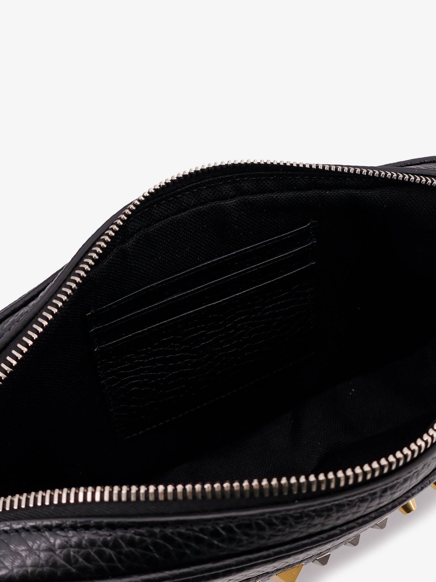 Valentino Men's Valentino Garavani Leather Clutch Black