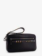 Valentino Men's Valentino Garavani Leather Clutch Black, view 4