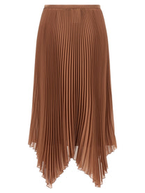 Valentino Valentino Garavani Light Georgette Skirt Brown
