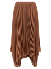 Valentino Valentino Garavani Light Georgette Skirt Brown