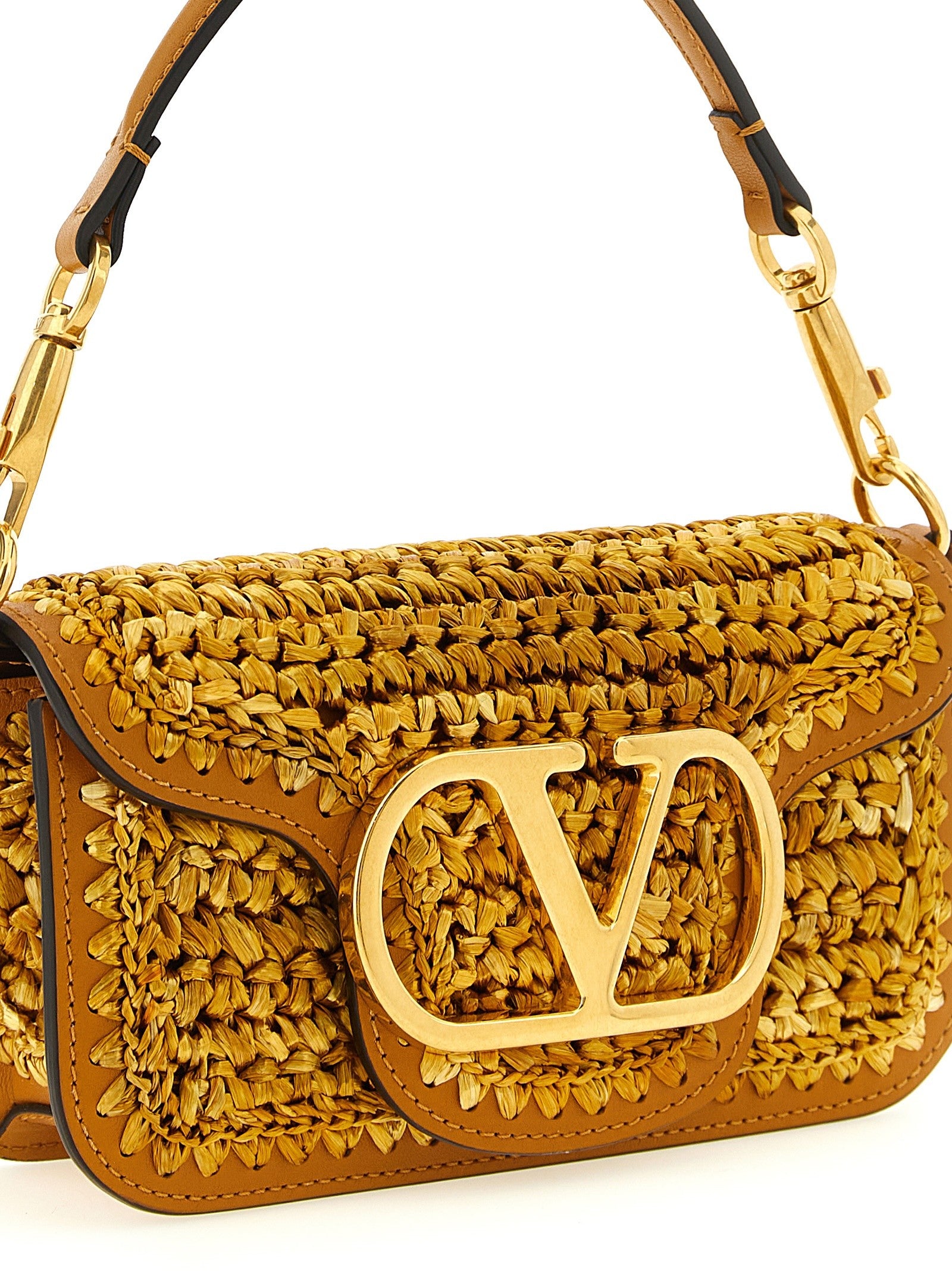 Valentino Valentino Garavani Locò Small Shoulder Bag Gold