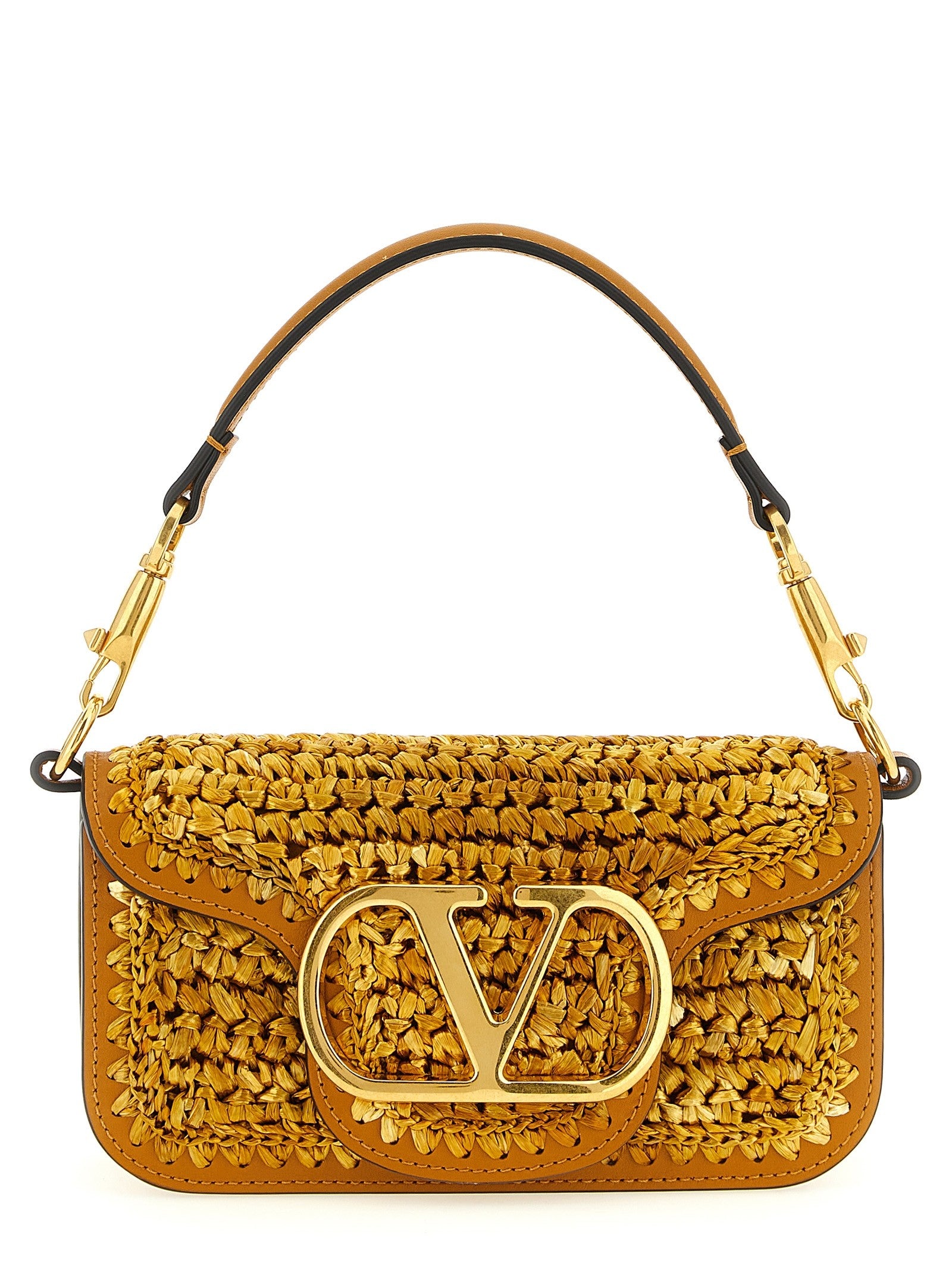 Valentino Valentino Garavani Locò Small Shoulder Bag Gold