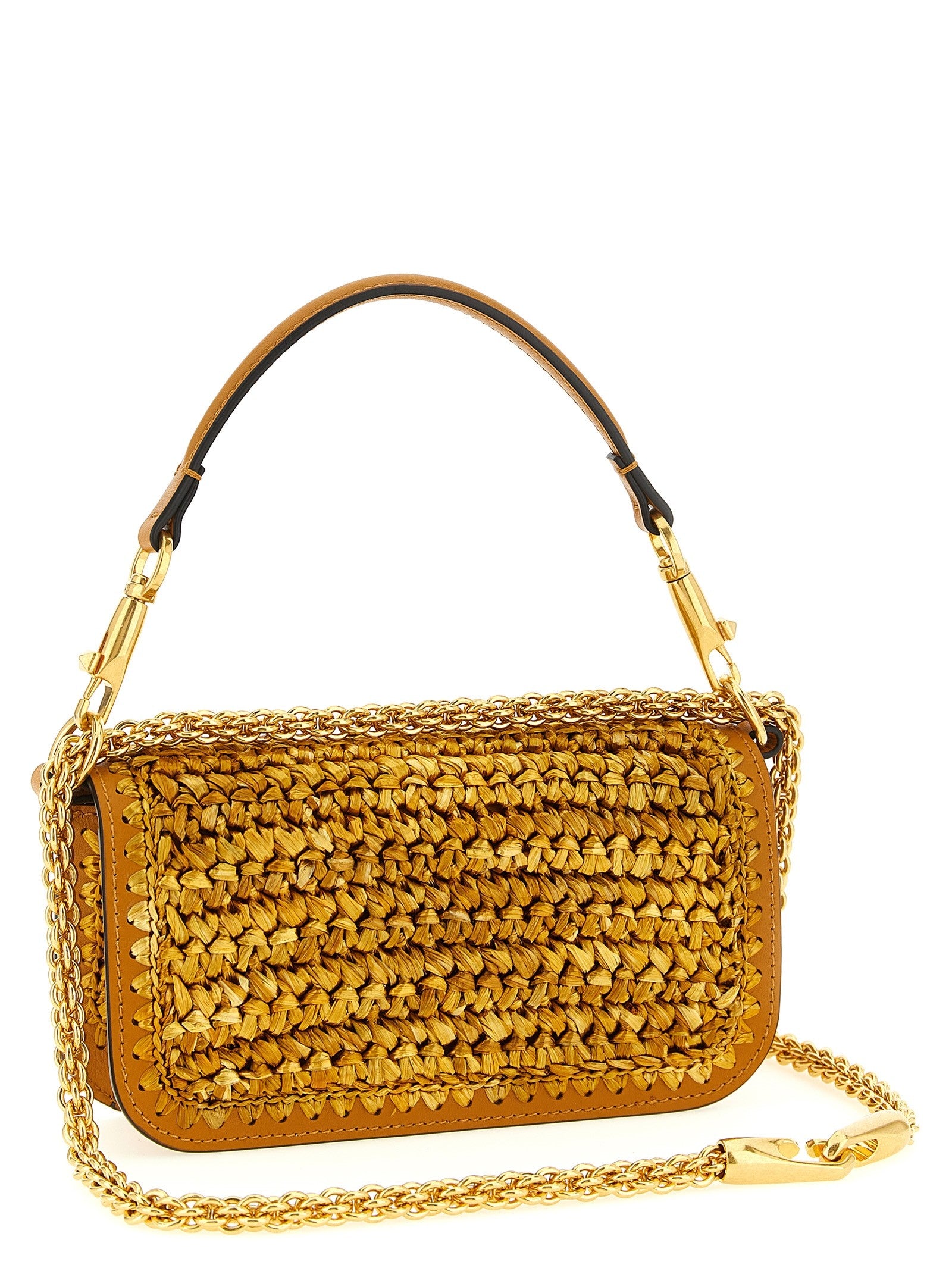 Valentino Valentino Garavani Locò Small Shoulder Bag Gold