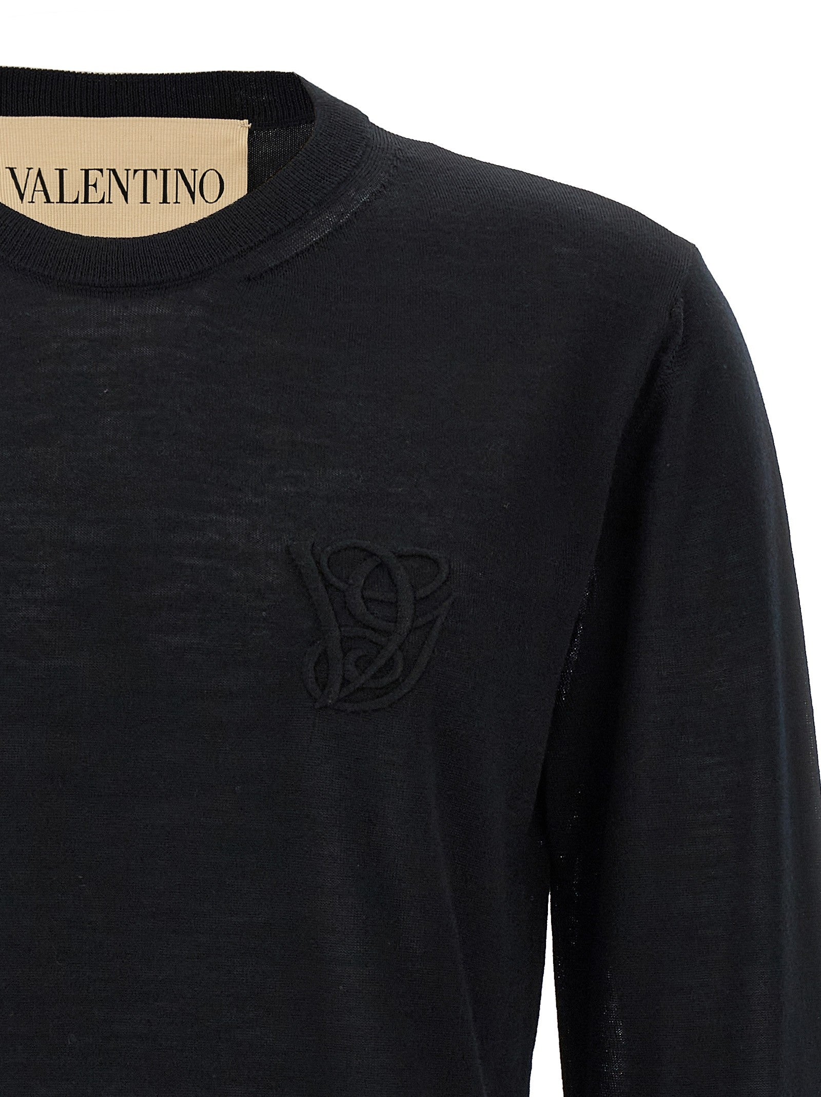 Valentino Valentino Garavani Embroidery Sweater Black