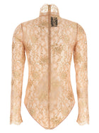 Valentino Valentino Garavani Lurex Lace Bodysuit Blue, view 2