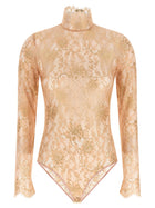 Valentino Valentino Garavani Lurex Lace Bodysuit Blue