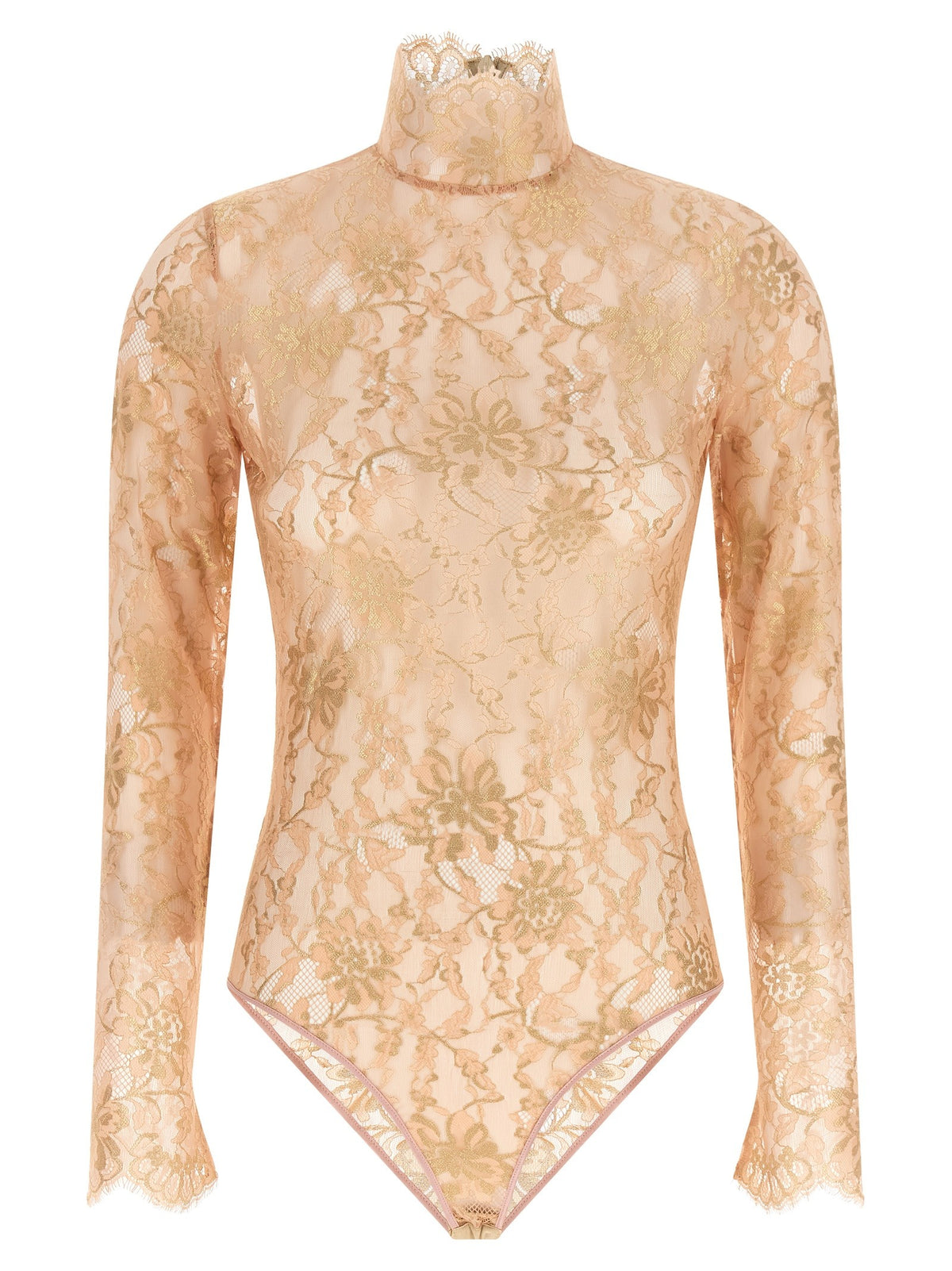 Valentino Valentino Garavani Lurex Lace Bodysuit Blue