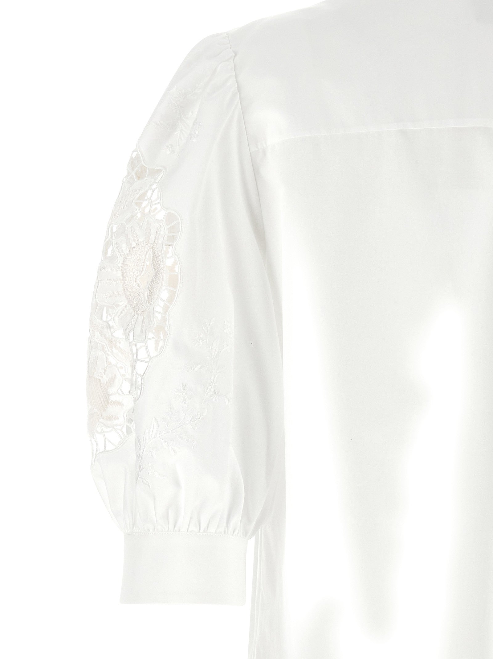 Valentino Valentino Garavani Macramé Insert Shirt White