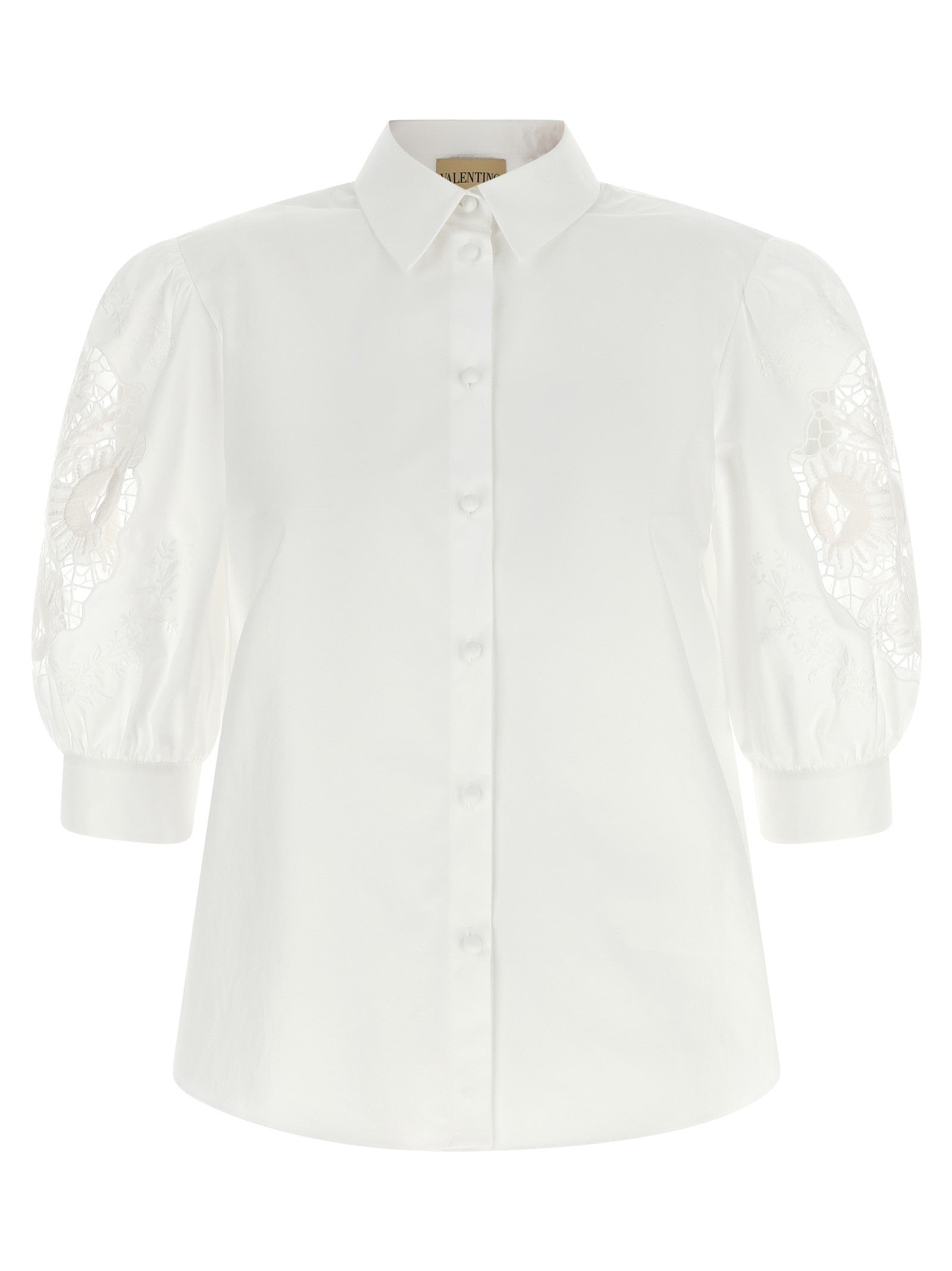 Valentino Valentino Garavani Macramé Insert Shirt White