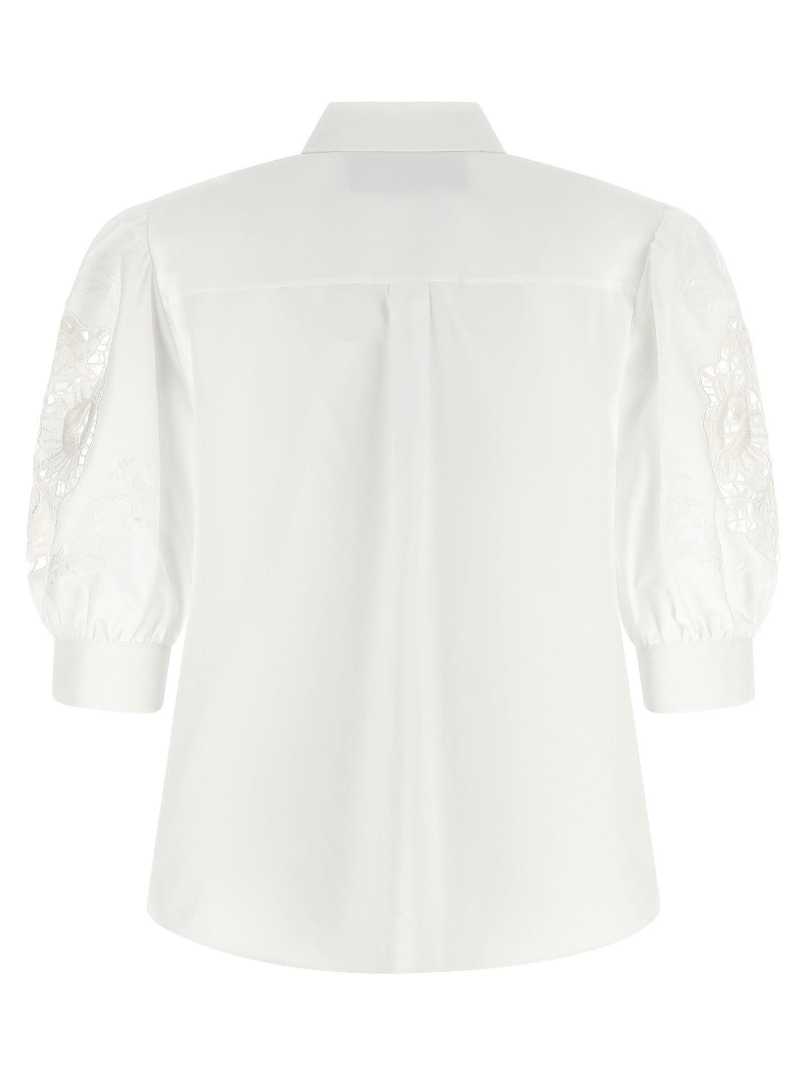 Valentino Valentino Garavani Macramé Insert Shirt White