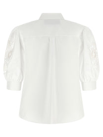 Valentino Valentino Garavani Macramé Insert Shirt White