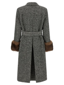 Valentino Valentino Garavani Mossi Coat White