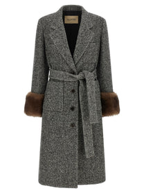 Valentino Valentino Garavani Mossi Coat White