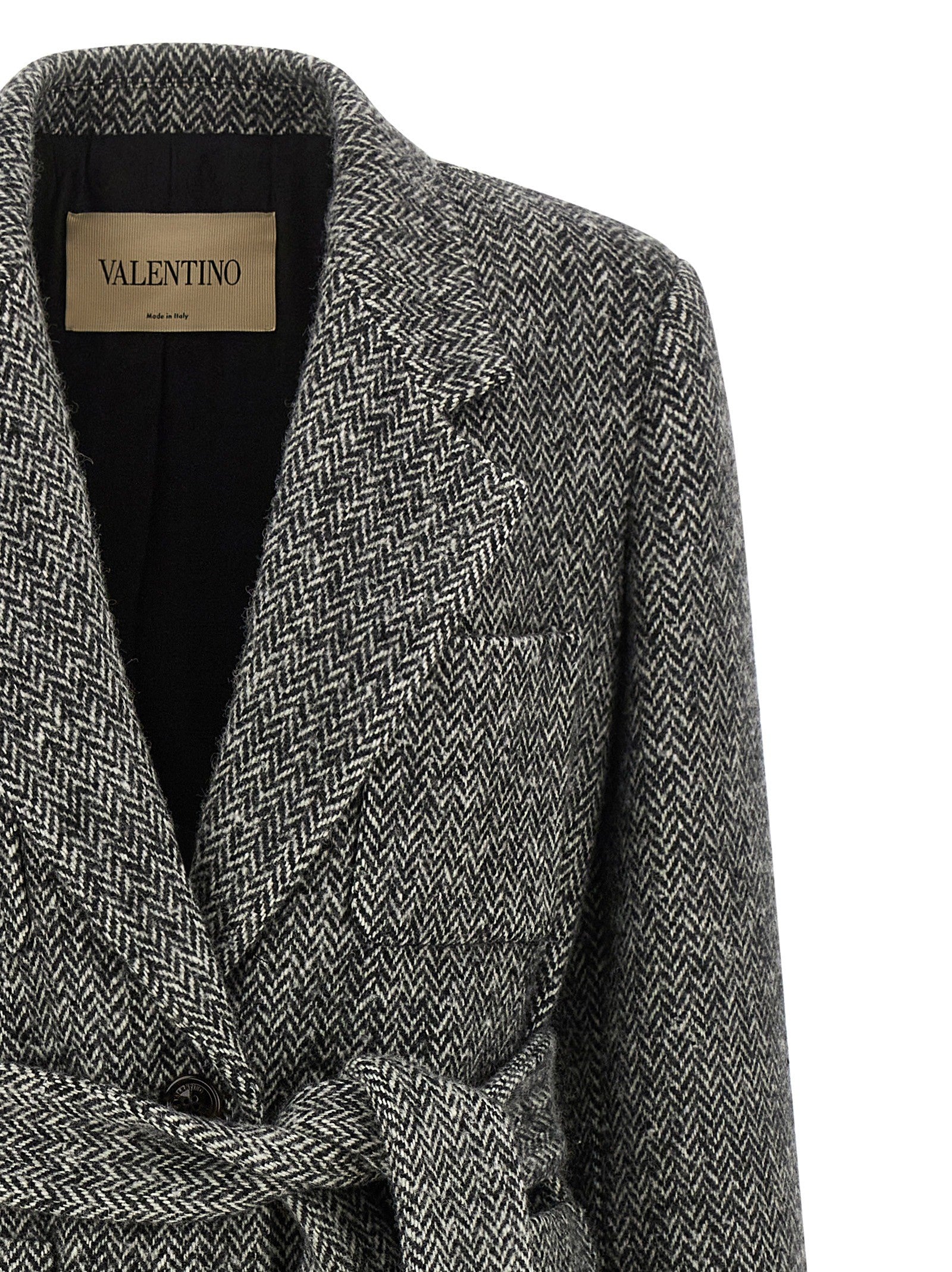 Valentino Valentino Garavani Mossi Coat White