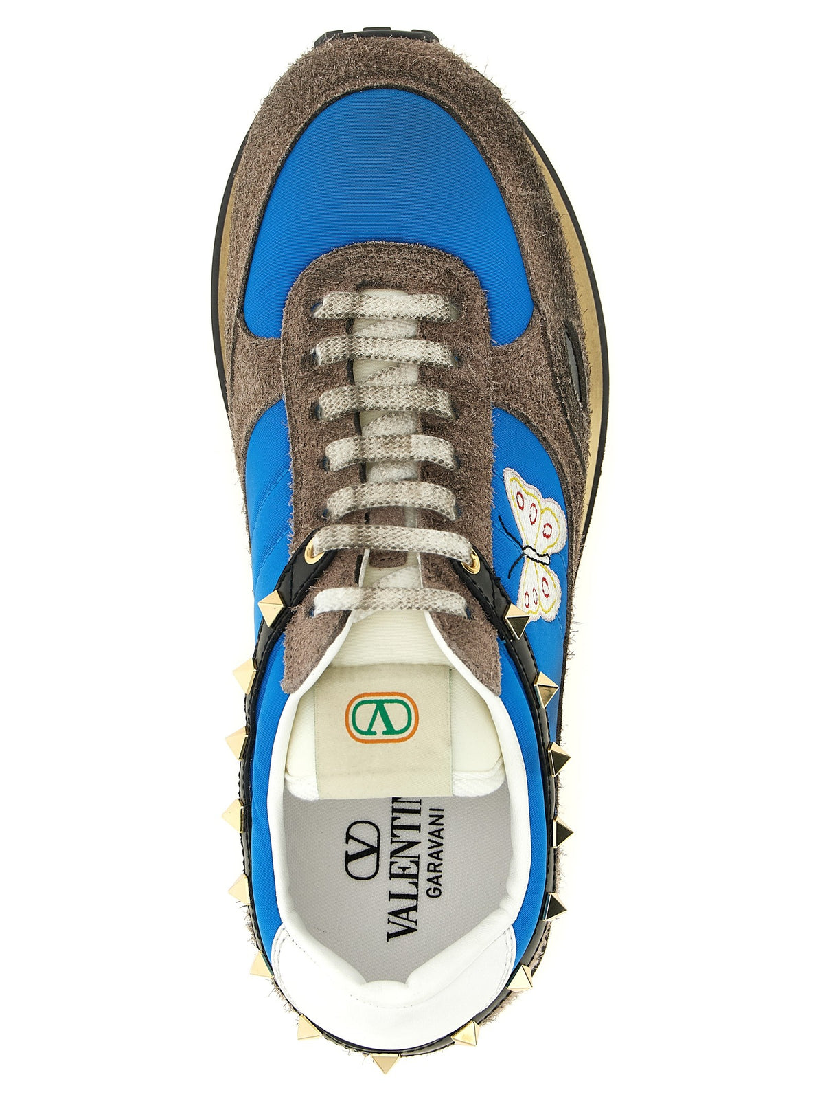 Valentino Valentino Garavani Multicolor Stud up Sneakers Gold, view 4