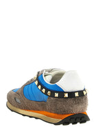 Valentino Valentino Garavani Multicolor Stud up Sneakers Gold, view 3