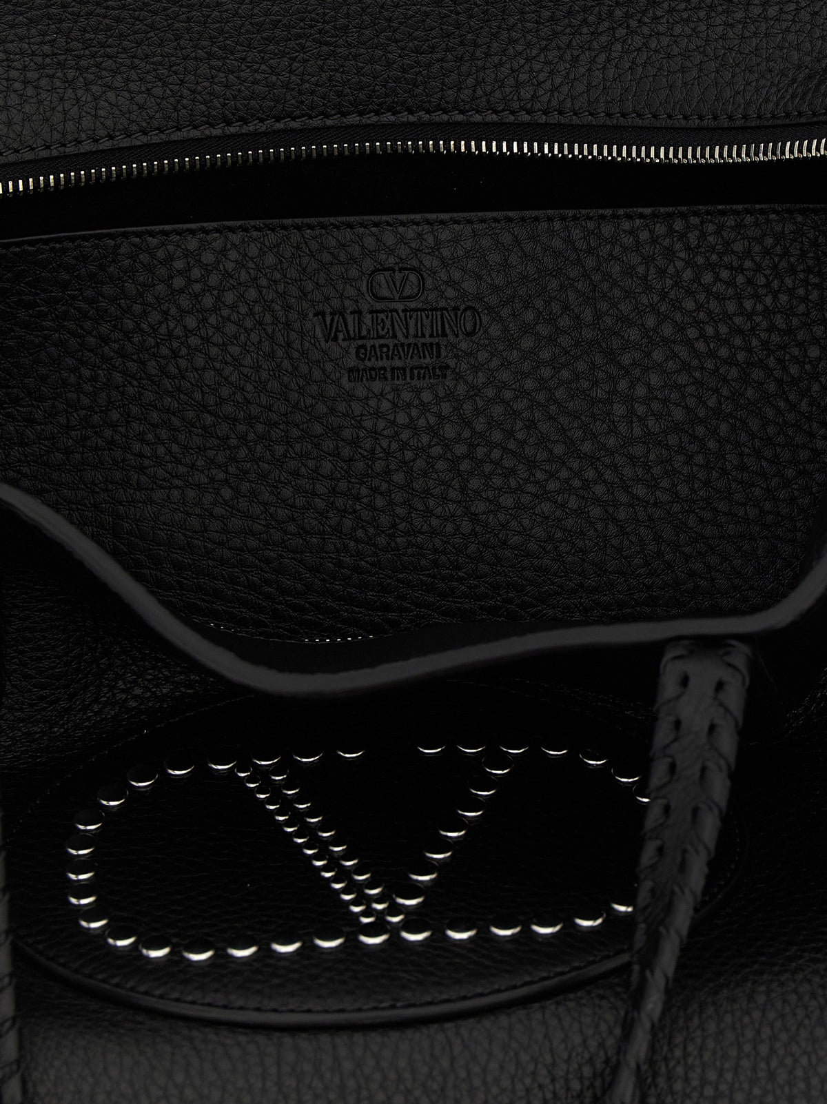 Valentino Valentino Garavani Nellcôte Shopping Bag Black, view 4