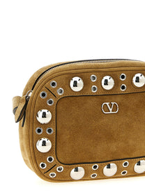 Valentino Valentino Garavani Nellcôte Shoulder Bag Beige
